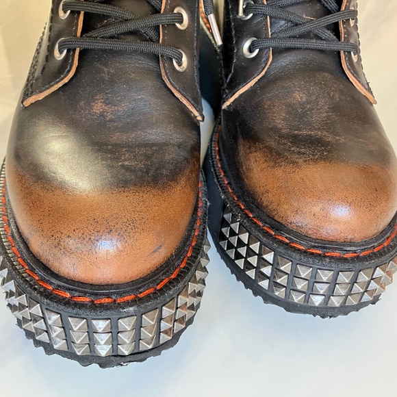 NEW in BOX R13 Studded Distressed Stacked Boots US 9.5 / EU 40 - Picture 4 of 7